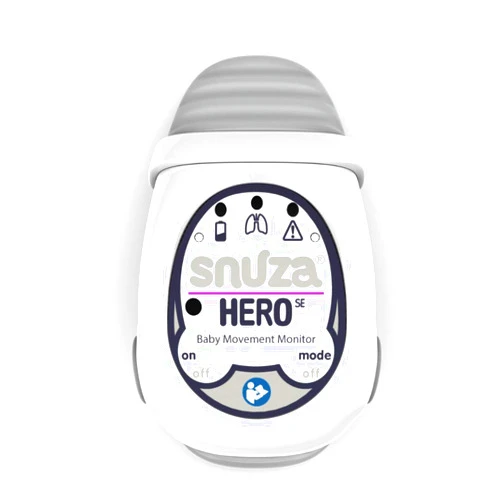 SNUZA HERO Baby Abdominal Movement Monitor: Real-time Alerts for No Breathing, Gentle Vibration Rousing, Portable & Wearable, Medical Grade Material. Safer Sleep for Infants. Peace of Mind for Parents