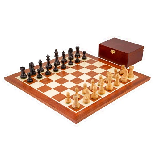 The Regency Chess Company Regencychess Down Head Black Grand Championship Chess Set