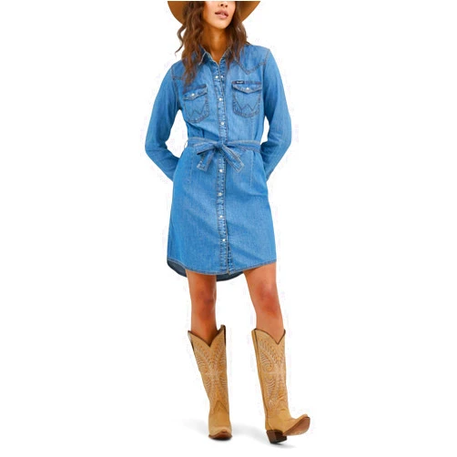 Wrangler Women's Denim Snap Dress
