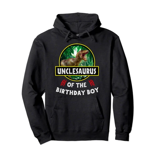 Bnz Party Supplies Kits Hemd Männer Frauen Kinder Dinosaur uncle of the birthday boy Jura themed Pullover Hoodie