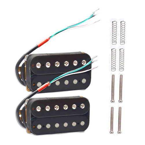 SAPHUE Electric Guitar Humbucker Pickups Double Coil Guitar Bridge Pickup & Neck Pickups Set (Black)