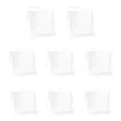 JIAKAI 8pcs-Mini Small PVC Transparent Plastic Cosmetic Organizer Bag Pouch With Zipper Closure for Vacation Travel, Bathroom and Organizing Makeup Bag