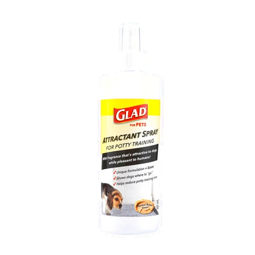 Glad for Pets Attractant Spray for Potty Training Dogs & Puppies, Peanut Butter Scent, 16oz - Effective Dog Potty Training Spray, Indoor or Outdoor Dog Potty Training Aid, 16oz Bottle