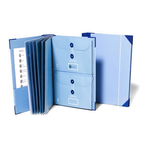 Savor | The Folio Document Organizer | Custom Dyed Cloth Bound Expanding File Folder for Important Papers, Emergency Binder, Birth Certificates, Social Security Cards, Passports, and Letters
