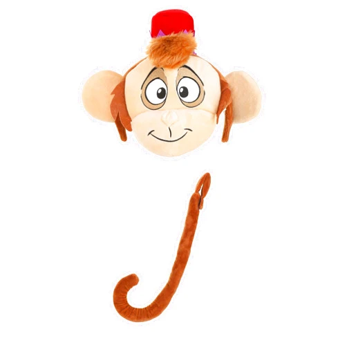 elope Disney Abu Costume Kit - Plush Headband with Stuffed Tail and Fez Hat - Red