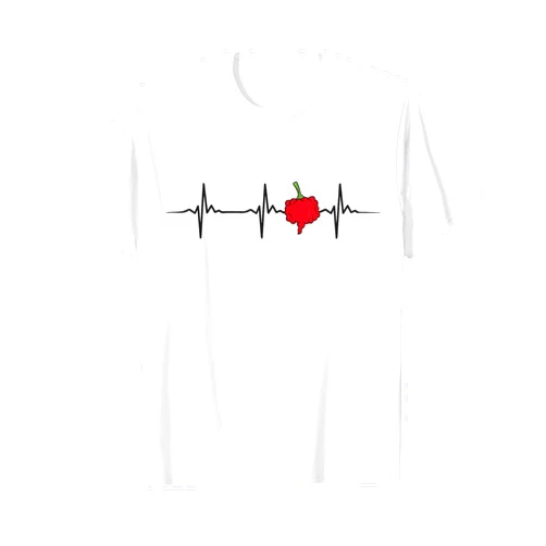 Carolina Reaper Chili Tees And Gifts Carolina Reaper Heartbeat Hottest Pepper Carolina Reaper T-Shirt