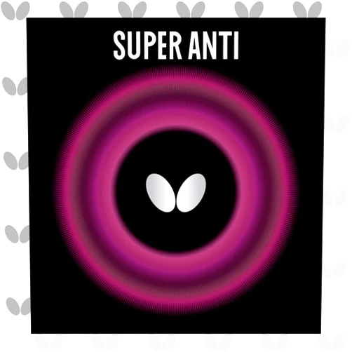 Butterfly Super Anti Table Tennis Rubber Table Tennis Rubber - 1.9 mm - Red or Black - 1 Inverted Table Tennis Rubber Sheet - Professional Table Tennis Rubber