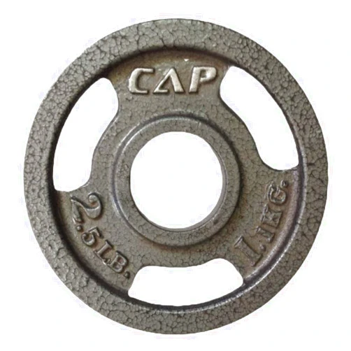 CAP Barbell Machined Olympic Grip plate, Gray