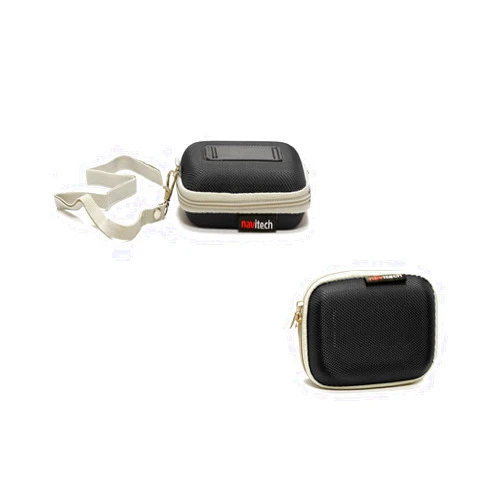 Navitech Black Hard Protective Earphone/Headphone Case Compatible With Ankoda 2PACK Premium Earphones