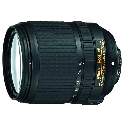 Nikon AF-S DX NIKKOR 18-140mm f/3.5-5.6G ED Vibration Reduction Zoom Lens with Auto Focus for Nikon DSLR Cameras (Renewed)