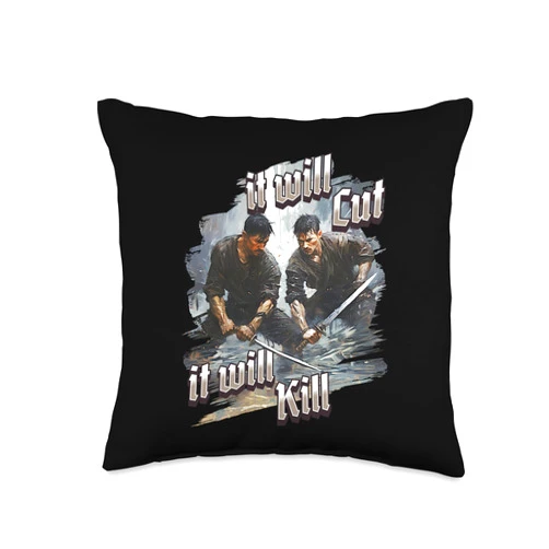 Visit The Blacksmith Cut It Will Kill-Funny Blacksmith Throw Pillow, 16x16, Multicolor