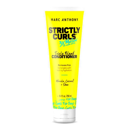 Marc Anthony Curly Hair Conditioner, Strictly Curls - 3x Moisture For Curl Defining & Enhancing - Shea Butter, Marula Oil, Aloe Vera & Coconut Cream - Sulfate Free & Color Safe For Dry Damaged Hair