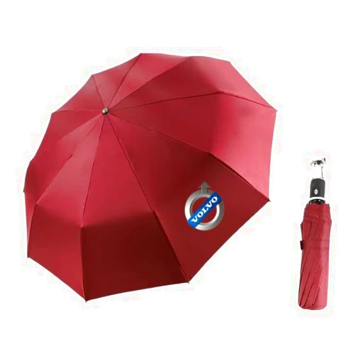 YOQIY Car Folding Umbrellas for Rain for Volvo EC40, Windproof Travel Umbrella Waterproof Canopy Auto Open Close Windproof Umbrellas for Rain & Sun Accessories