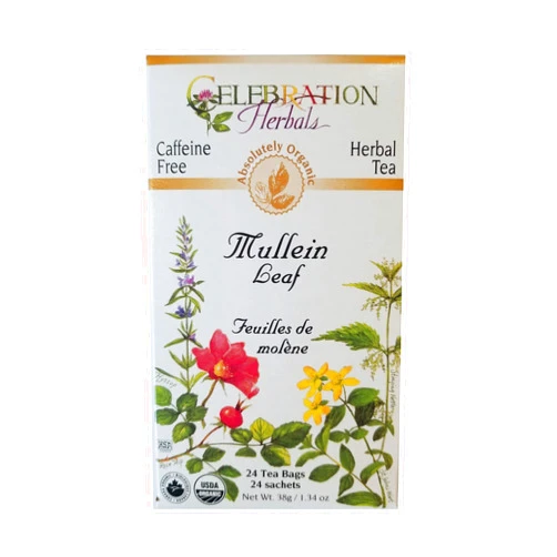 Celebration Herbals Organic Mullein Leaf Tea Bags 24 Count