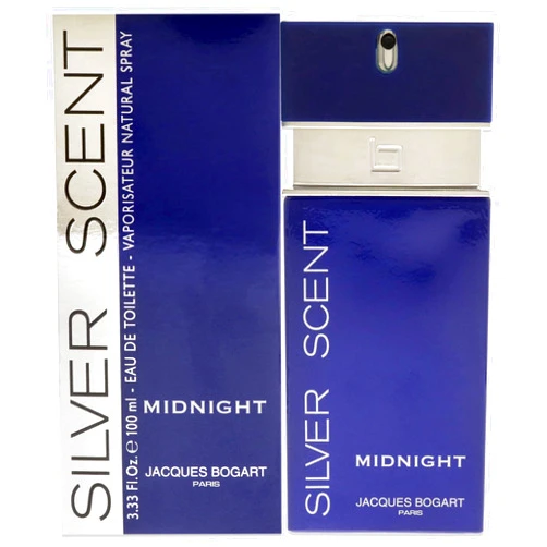 Jacques Bogart Silver Scent Midnight Men EDT Spray 3.3 oz
