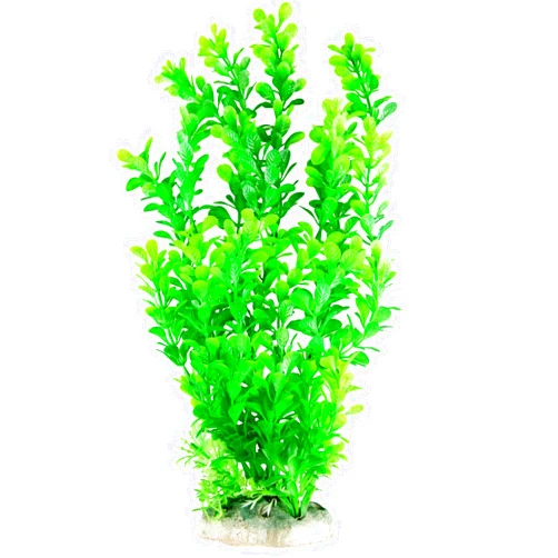 CNZ Aquarium Decor Fish Tank Decoration Ornament Artificial Plastic Plant Green, 13-inch