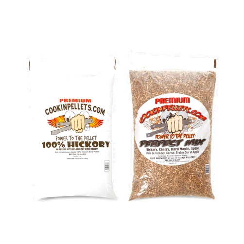 CookinPellets 40 Lb Perfect Mix Hickory, Cherry, Hard Maple, Apple Wood Pellets Bundle with CookinPellets Premium Hickory Grill Smoker Smoking Wood Pellets, 40 Pound Bag