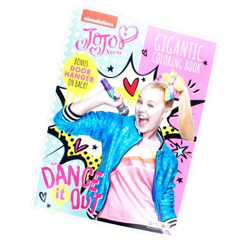 Activity Books JoJo Siwa Gigantic 192 Page Coloring Book with Door Hanger on Back