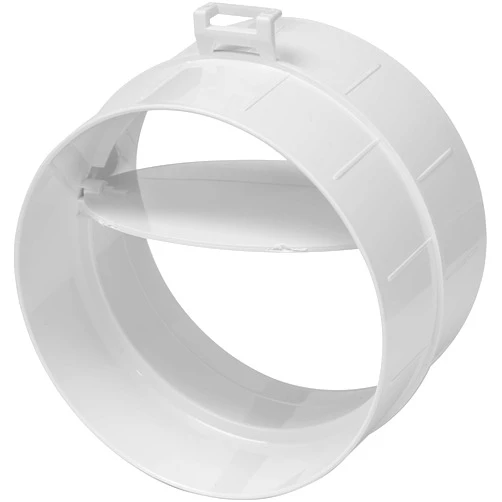 Vent Systems 4'' Inch Backdraft Damper - Dryer Vent Backflow Shutter - ABS Plastic - One-Way Airflow Ducting Insert - Inline Fan Vent Deflector 4'' Inch