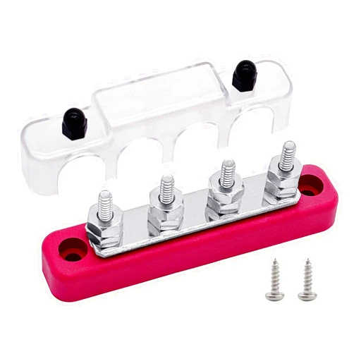 Ampper 4 x #10 (M5) Studs Bus Bar, 4.2