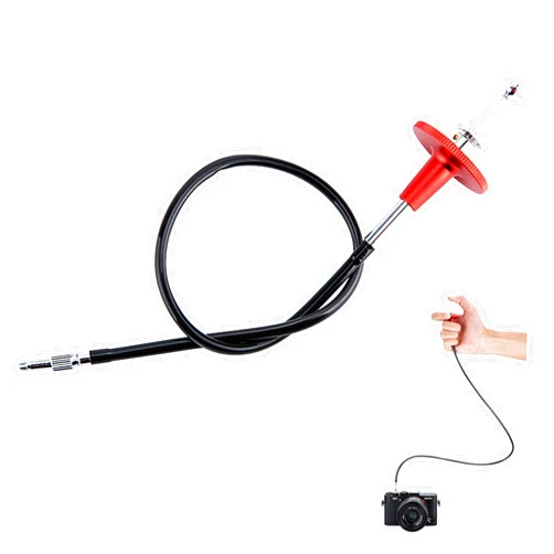 JJC Mechanical Shutter Release Cable Cord with Bulb-Lock for Fuji Fujifilm X-M5 X-T5 X-T4 X-T3 X-T30 X-PRO3 X100VI X100V X100F X-T20 X-T2 X-E4 X-E3, Sony RX1R II RX10 IV III, Lecia M10 M9 & More