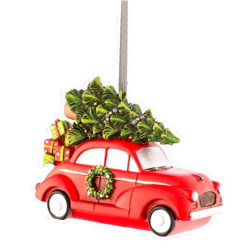 Aynsley Driving Home for Christmas Ornament