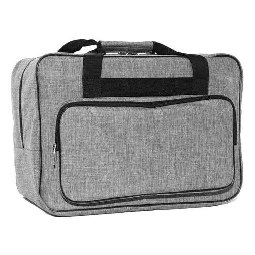 Bright Creations Gray Sewing Machine Carrying Case - Universal Tote Travel Bag Accessories Organizer Compatible with Most Standard Machines (18.1 x 9.4 x 12.2 Inch)