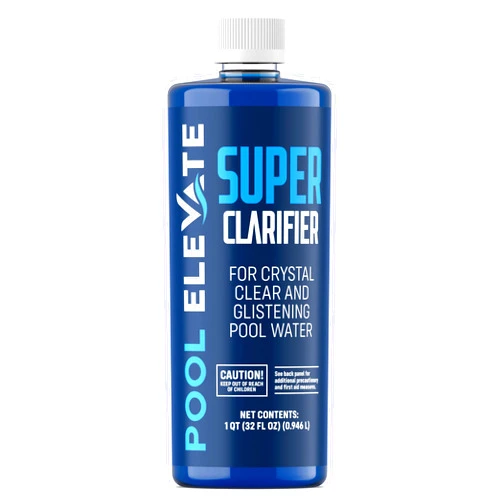 POOL ELEVATE Pool Clarifier Ultimate Clarity Booster - Pool Clarifier for Crystal Clear Water, Fast Acting & Long Lasting, Reduces Cloudiness & Enhances Filter Performance, Safe for All Pools, 32 oz