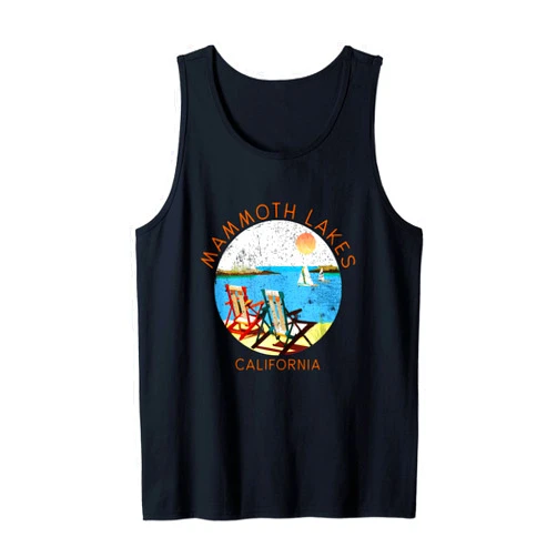 Mammoth Lakes Retro Souvenir Apparel Retro Mammoth Lakes Souvenir - Vintage lake Vacation Tank Top