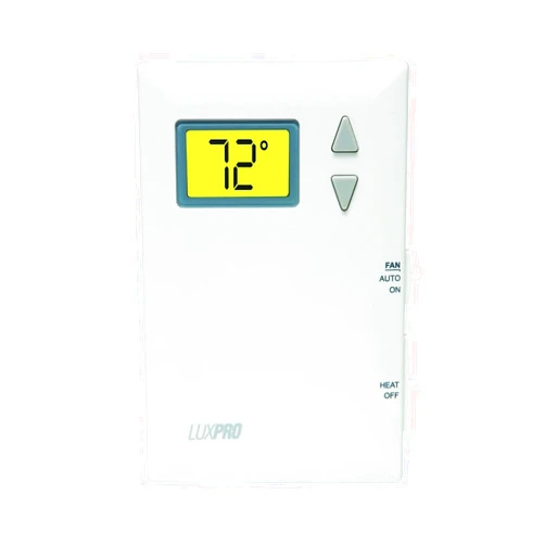 Lux Pro PSD010BF Digital Non-Programmable Thermostat for Home, Heat only with Fan