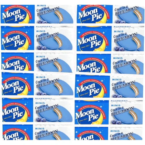 KOALA BLUE Mini Moon Pies Bulk 72 Individually Wrapped Moon Pie 12 Boxes 6 Each Box (Blueberry)