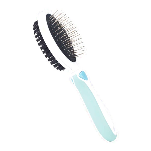JINJN Dog Grooming Combs, Pet Hair Brush Double Sided, Bristle & Pin Brushes for Removes Tangles and Knot, Cleans Shedding & Dirt for Dogs and Cats with Short Medium and Long Hair (Blue)