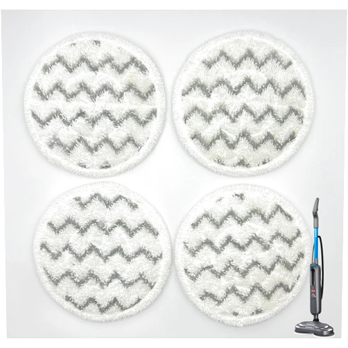 EVKLN 4 Pack Rotating Mop Pads for Bissell SpinWave SmartSteam Scrubbing Steam Mop 3897A,3712C,3712W