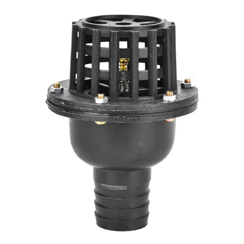 Hyuduo Water Pump Foot Valve Black PVC Low Pressure Flat Check Valve Black 1.5in 2in 2.5in 3in 4in Optional for Fluid Machine Industrial Garden(1.5in)