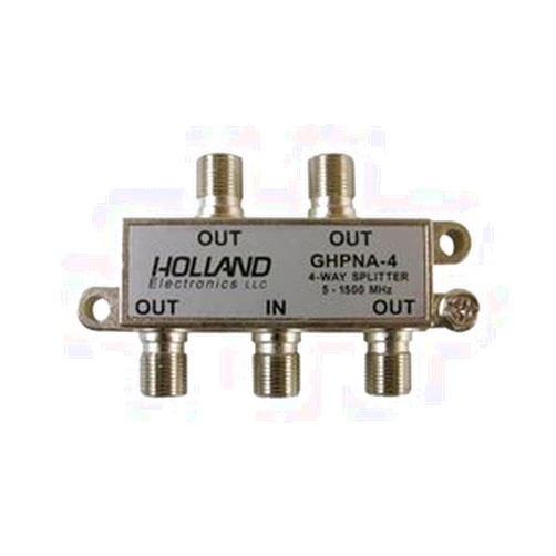 Holland Electronics Holland 4 Way Broadband Splitter for IPTV & U-Verse HomePNA 3.1 Tested & Certified
