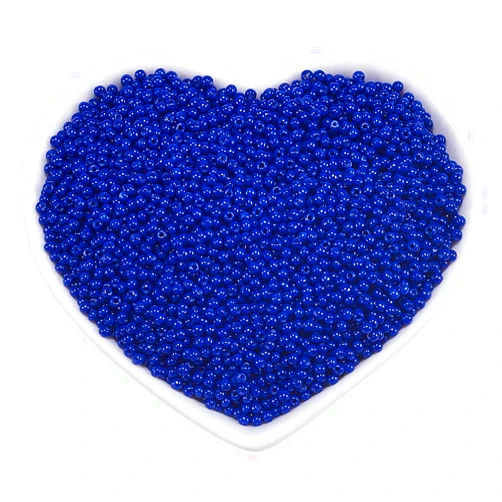 FINGERINSPIRE 11200pcs 12/0 Glass Seed Beads Opaque Color (Dark Blue) Loose Beads 2mm Pony Beads for DIY Craft Bracelet Necklace Jewelry Making(6OZ)