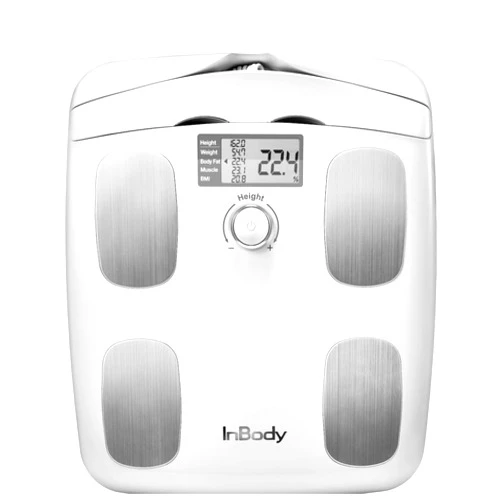 InBody Dial H20 Smart Full Body Composition Analyzer Scale - BMI, Body Fat, Muscle Mass - Bluetooth Connected - White