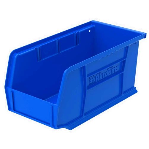 Akro-Mils 30230 AkroBins Plastic Hanging Stackable Storage Organizer Bin, 11-Inch x 5-Inch x 5-Inch, Blue, 12-Pack