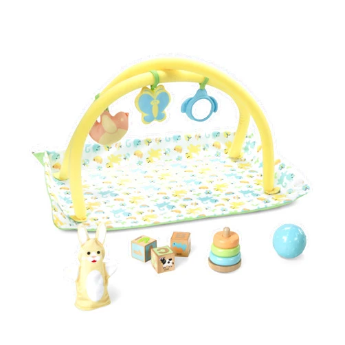 Melissa & Doug Mine to Love Toy Time Play Set for Dolls with Activity Gym, Stacker, Blocks, More (16 pcs)