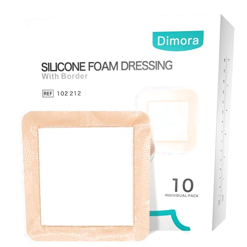 Dimora Silicone Foam Dressing with Border Adhesive 6