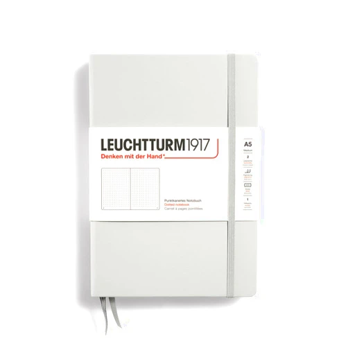 LEUCHTTURM1917 - Natural Colors - Hardcover Notebook - 251 Numbered Pages (Dotted Paper, Light Grey)
