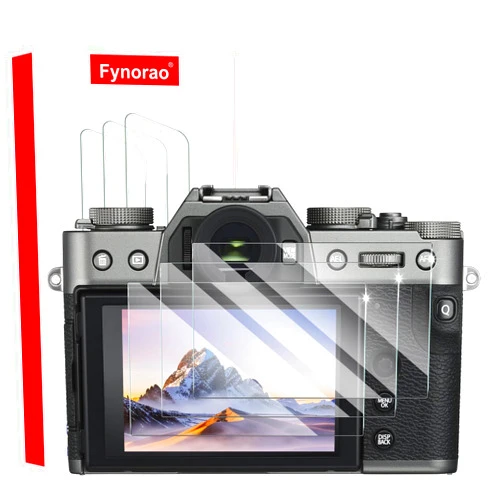 Fynorao 3-Pack Screen Protector for Fujifilm X-T30/X-T30 II/X-T20/X-T10/X-E3/X-S10/X-T100/X-A1/X-A2/XF10 Camera, Tempered Glass Film, Impact-Protection, HD, Anti-Shatter, Anti-Scratch, 9H Hardness