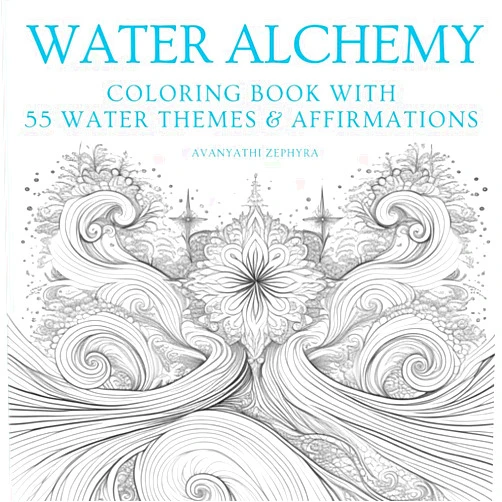 By Avanyathi Zephyra (Author) Water Alchemy: Coloring Book with 55 Water Themes & Affirmations