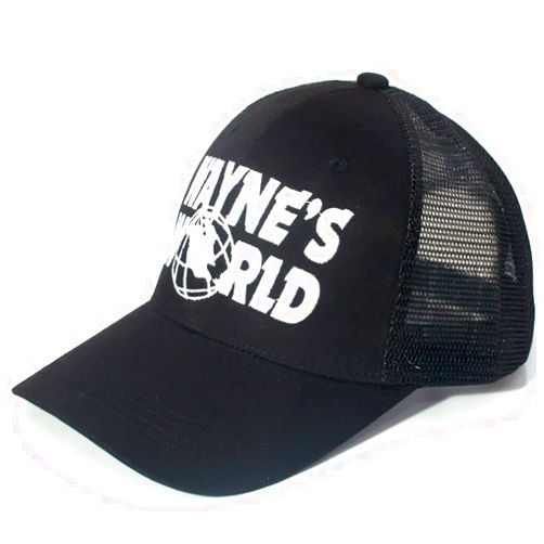 ZIXIANNIU Wayne's Hat Embroidered Trucker Hat Halloween Costume Black