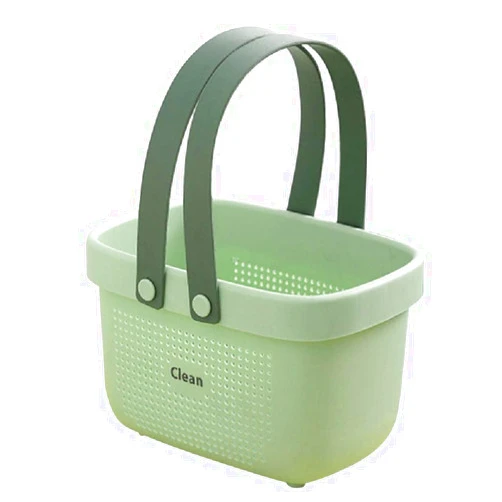 Beertoy Portable Shower Caddy Tote Plastic Storage Caddy Basket with Handle for College Dorm Bathroom Bath Basket Box Reusable Small Storage Baskets