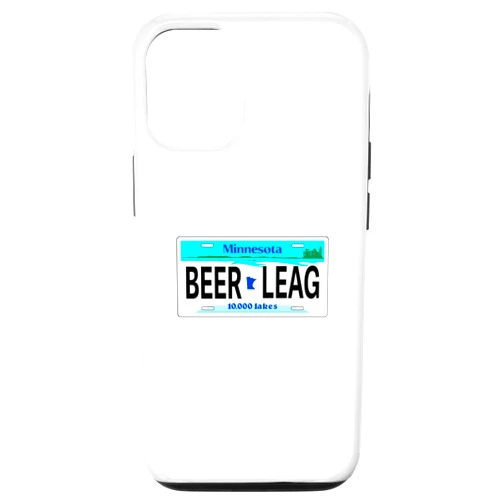Minnesota Plates for MN Shirts Apparel n Stuff iPhone 12/12 Pro Beer League Hockey Softball Fun Minnesota License Plate Gift Case