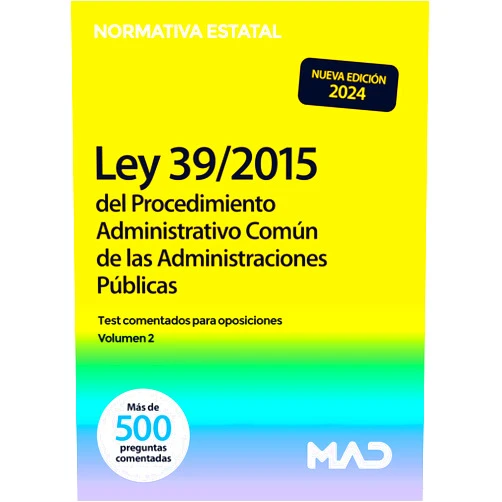 Spanish Edition by JUAN CARLOS USERO LOPEZ (Author), CLARA INES CARRILLO PARDO (Author), FRANCISCO JESUS TORRES FONSECA (Author), ENCARNA ROJO FRANCO (Author), Mª VIRGINIA SÁENZ DE MIERA Y JAÉN (Author), JOSÉ LUIS GARRIDO VELA (Author), MAGALÍ RIERA ROCA (Author) & 5 more LEY 39/2015 DE PROCED AMVO COMUN TEST COMENTADOS VOL 2