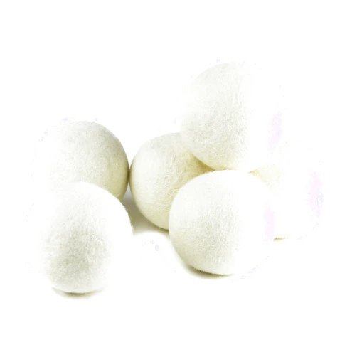 SnugPad (Upgraded) SnugPad XL Size Wool Dryer Balls Natural Fabric Softener & 100% Organic Premium New Zealand Wool, Reduce Wrinkles & Save Time, Baby Safe & Hypoallergenic, White 6Count