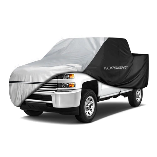 NOVSIGHT 6 Layers Truck Cover Waterproof All Weater, Heavy Duty Outdoor Pickup Truck Cover Fit to 210