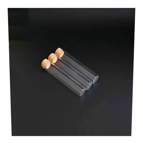 Pangyoo PYouo-Big Test Tubes, 12pcs/lot Flat Bottom Glass Test Tube, 25 * 100mm, with Cork Stopper Cap, for Kinds of Tests/Experiments